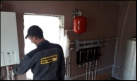 Монтаж котельной в доме в п. Ульяновка 