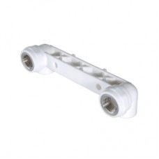 PPR Угольник двойной комбинированный с креплением ВР DN20-1/2