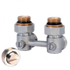 Узел для нижнего подключения радиатора, угловой ME221AC TIM