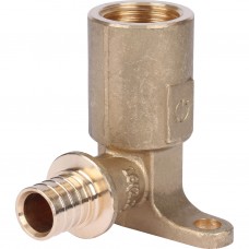 PEX-a Угольник удлинёный с креплениями для PERT труб 16х1/2 PEX-a Угольник удлинёный с креплениями для PERT труб 16х1/2