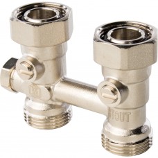 Узел нижнего подключения радиатора для однотрубной системы, прямой SVH 0001 000020 STOUT