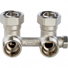 Узел нижнего подключения радиатора для однотрубной системы, угловой SVH 0003 000020 STOUT