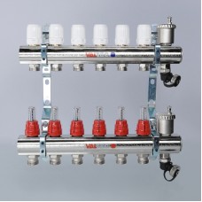 Коллектор из латуни с расходомерами на 12 вых. VTc.596.EMNX.0612 VALTEC Коллектор из латуни с расходомерами на 12 вых. VTc.596.EMNX.0612 VALTEC