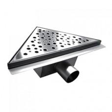 Трап угловой для душа 200х200мм, защита от запаха: сухой + гидрозатвор BAD412002 TIM