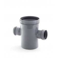 Канализационная крестовинна одноплоскостная DN110 x110 x50/90 ПП OSTENDORF Канализационная крестовинна одноплоскостная DN110 x110 x50/90 ПП OSTENDORF