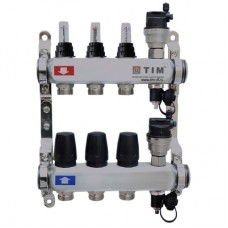 Коллектор из нержавеющей стали с расходомерами, с воздухоотводчиками на 3 вых. KCS5003 TIM